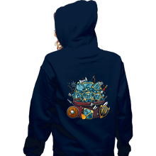 Load image into Gallery viewer, Shirts Zippered Hoodies, Unisex / Small / Navy Set Dice Roll