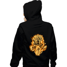 Load image into Gallery viewer, Daily_Deal_Shirts Zippered Hoodies, Unisex / Small / Black Golden Saiyan Trunks