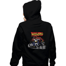 Load image into Gallery viewer, Daily_Deal_Shirts Zippered Hoodies, Unisex / Small / Black Back To The Animation