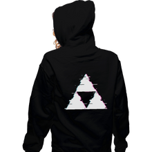 Load image into Gallery viewer, Shirts Pullover Hoodies, Unisex / Small / Black Ddjvigo's Glitch Triforce