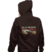 Load image into Gallery viewer, Shirts Zippered Hoodies, Unisex / Small / Dark Chocolate Retro Old Bessie