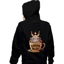 Load image into Gallery viewer, Secret_Shirts Zippered Hoodies, Unisex / Small / Black Black Coffee Cup