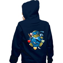 Load image into Gallery viewer, Daily_Deal_Shirts Zippered Hoodies, Unisex / Small / Navy Love Strong
