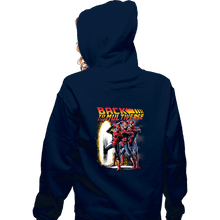 Load image into Gallery viewer, Secret_Shirts Zippered Hoodies, Unisex / Small / Navy Back To The Multiverse