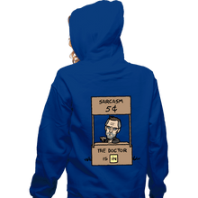 Load image into Gallery viewer, Secret_Shirts Zippered Hoodies, Unisex / Small / Royal Blue Sarcasm Stand