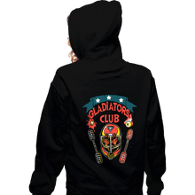 Load image into Gallery viewer, Daily_Deal_Shirts Zippered Hoodies, Unisex / Small / Black Gladiators Club