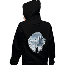 Load image into Gallery viewer, Shirts Zippered Hoodies, Unisex / Small / Black Mystical Winter