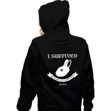 Load image into Gallery viewer, Shirts Zippered Hoodies, Unisex / Small / Black Rabbit