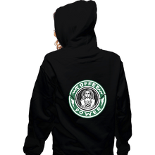 Load image into Gallery viewer, Daily_Deal_Shirts Zippered Hoodies, Unisex / Small / Black It's Coffee Time