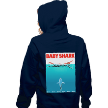 Load image into Gallery viewer, Shirts Zippered Hoodies, Unisex / Small / Navy Baby Shark