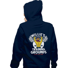 Load image into Gallery viewer, Shirts Pullover Hoodies, Unisex / Small / Navy Willie's Training Grounds