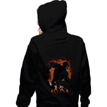 Load image into Gallery viewer, Shirts Zippered Hoodies, Unisex / Small / Black Armored Titan