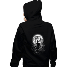 Load image into Gallery viewer, Shirts Zippered Hoodies, Unisex / Small / Black Moonlight Claw