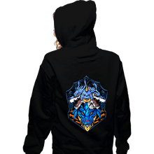 Load image into Gallery viewer, Shirts Zippered Hoodies, Unisex / Small / Black Blue Warrior