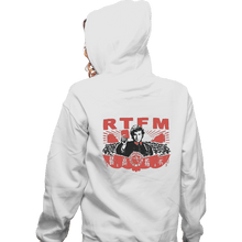 Load image into Gallery viewer, Secret_Shirts Zippered Hoodies, Unisex / Small / White RTFM