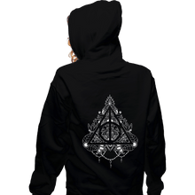 Load image into Gallery viewer, Shirts Zippered Hoodies, Unisex / Small / Black Hallows Tattoo