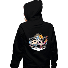 Load image into Gallery viewer, Secret_Shirts Zippered Hoodies, Unisex / Small / Black Shark & Lava