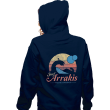 Load image into Gallery viewer, Shirts Zippered Hoodies, Unisex / Small / Navy Surf Arrakis