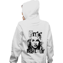 Load image into Gallery viewer, Secret_Shirts Zippered Hoodies, Unisex / Small / White Free Britney White