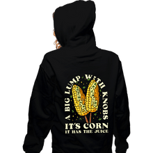 Load image into Gallery viewer, Secret_Shirts Zippered Hoodies, Unisex / Small / Black It's Corn