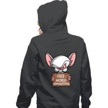 Load image into Gallery viewer, Daily_Deal_Shirts Zippered Hoodies, Unisex / Small / Dark Heather Free World Domination