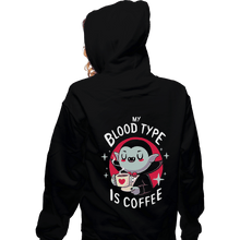 Load image into Gallery viewer, Shirts Pullover Hoodies, Unisex / Small / Black Coffee Vampire
