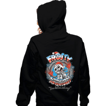 Load image into Gallery viewer, Daily_Deal_Shirts Zippered Hoodies, Unisex / Small / Black Frosty Christmas Adventures