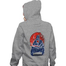 Load image into Gallery viewer, Secret_Shirts Zippered Hoodies, Unisex / Small / Sports Grey Dark Side Of The Coffee
