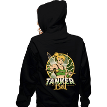 Load image into Gallery viewer, Daily_Deal_Shirts Zippered Hoodies, Unisex / Small / Black Tanker Bell