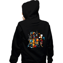 Load image into Gallery viewer, Daily_Deal_Shirts Zippered Hoodies, Unisex / Small / Black The Mondrianlorian
