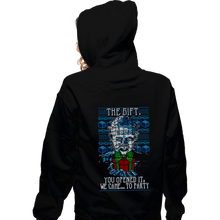Load image into Gallery viewer, Secret_Shirts Zippered Hoodies, Unisex / Small / Black The Gift
