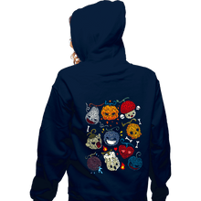 Load image into Gallery viewer, Daily_Deal_Shirts Zippered Hoodies, Unisex / Small / Navy Halloween Fruit