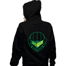Load image into Gallery viewer, Secret_Shirts Zippered Hoodies, Unisex / Small / Black Metroid Face