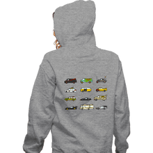 Load image into Gallery viewer, Secret_Shirts Zippered Hoodies, Unisex / Small / Sports Grey Iconic Cars & Vans