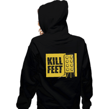 Load image into Gallery viewer, Shirts Zippered Hoodies, Unisex / Small / Black Kill Feet