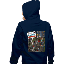 Load image into Gallery viewer, Daily_Deal_Shirts Zippered Hoodies, Unisex / Small / Navy Where's Freddy