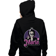 Load image into Gallery viewer, Shirts Zippered Hoodies, Unisex / Small / Black Marla Doll