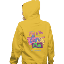 Load image into Gallery viewer, Shirts Pullover Hoodies, Unisex / Small / Gold Cafe 80s