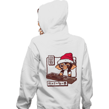 Load image into Gallery viewer, Secret_Shirts Zippered Hoodies, Unisex / Small / White MogwaiSong