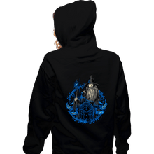 Load image into Gallery viewer, Daily_Deal_Shirts Zippered Hoodies, Unisex / Small / Black The Gray Wizard