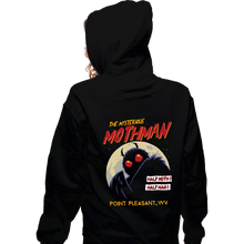 Load image into Gallery viewer, Daily_Deal_Shirts Zippered Hoodies, Unisex / Small / Black Mothman
