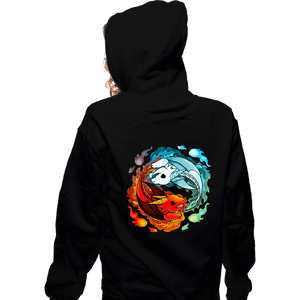 Shirts Zippered Hoodies, Unisex / Small / Black Dragons of Fire And Water