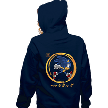 Load image into Gallery viewer, Daily_Deal_Shirts Zippered Hoodies, Unisex / Small / Navy Quick Hedgehog