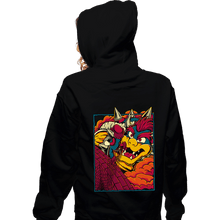 Load image into Gallery viewer, Daily_Deal_Shirts Zippered Hoodies, Unisex / Small / Black Attack On Bowser
