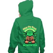 Load image into Gallery viewer, Secret_Shirts Zippered Hoodies, Unisex / Small / Irish Green Luck Be With You