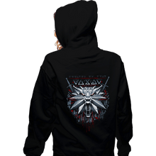 Load image into Gallery viewer, Daily_Deal_Shirts Zippered Hoodies, Unisex / Small / Black The White Wolf
