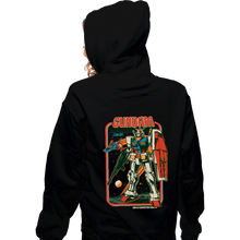 Load image into Gallery viewer, Secret_Shirts Zippered Hoodies, Unisex / Small / Black Retro Gundam