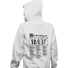 Load image into Gallery viewer, Daily_Deal_Shirts Zippered Hoodies, Unisex / Small / White Never Gonna Giveth