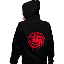 Load image into Gallery viewer, Secret_Shirts Zippered Hoodies, Unisex / Small / Black Three Headed Dragon