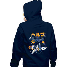 Load image into Gallery viewer, Secret_Shirts Zippered Hoodies, Unisex / Small / Navy Space Troubles